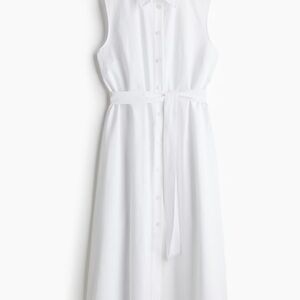 H&M White Midi Dress